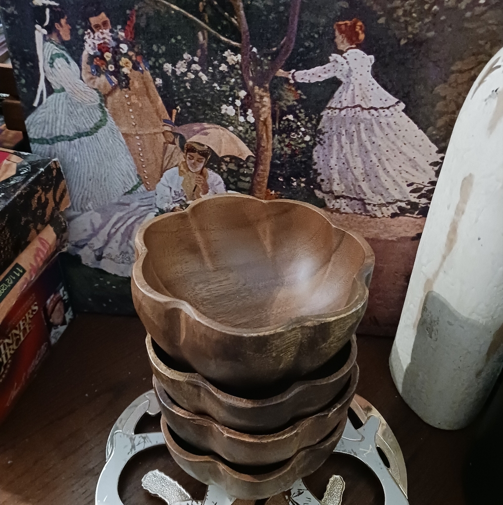 ๐ฅฃPacific Merchants Acacia Ware 6โร3" New! Vintage ๐ชต๐ฅฃ๐ฅ Snacks. - Picture 5 of 10